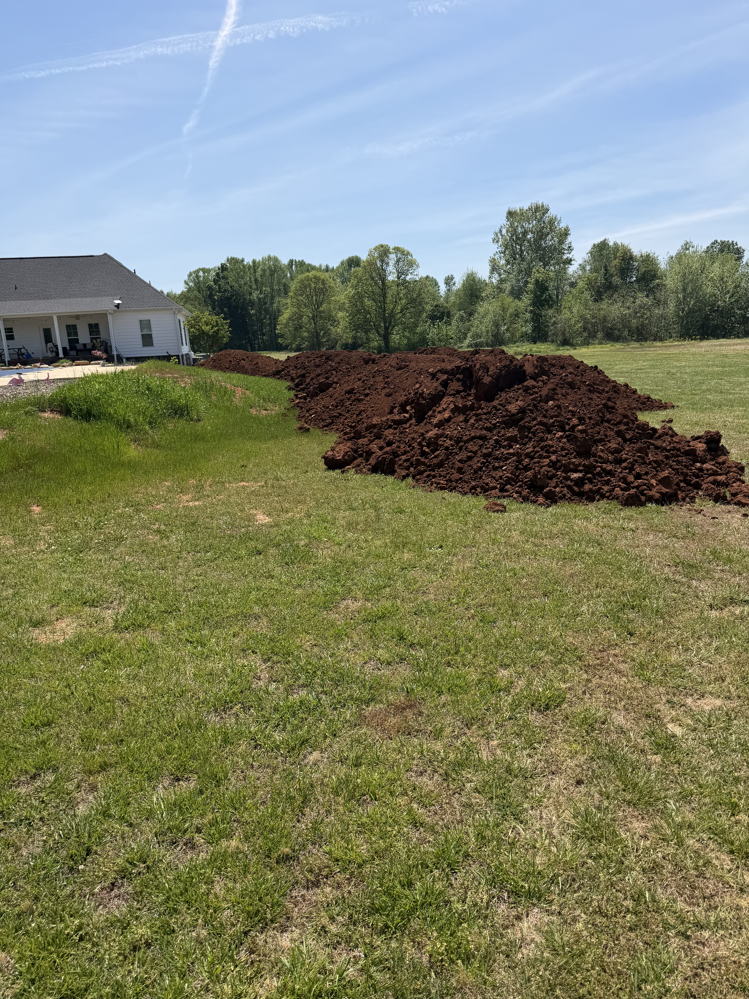 March 2026 land leveling and fire pit project - photo 1