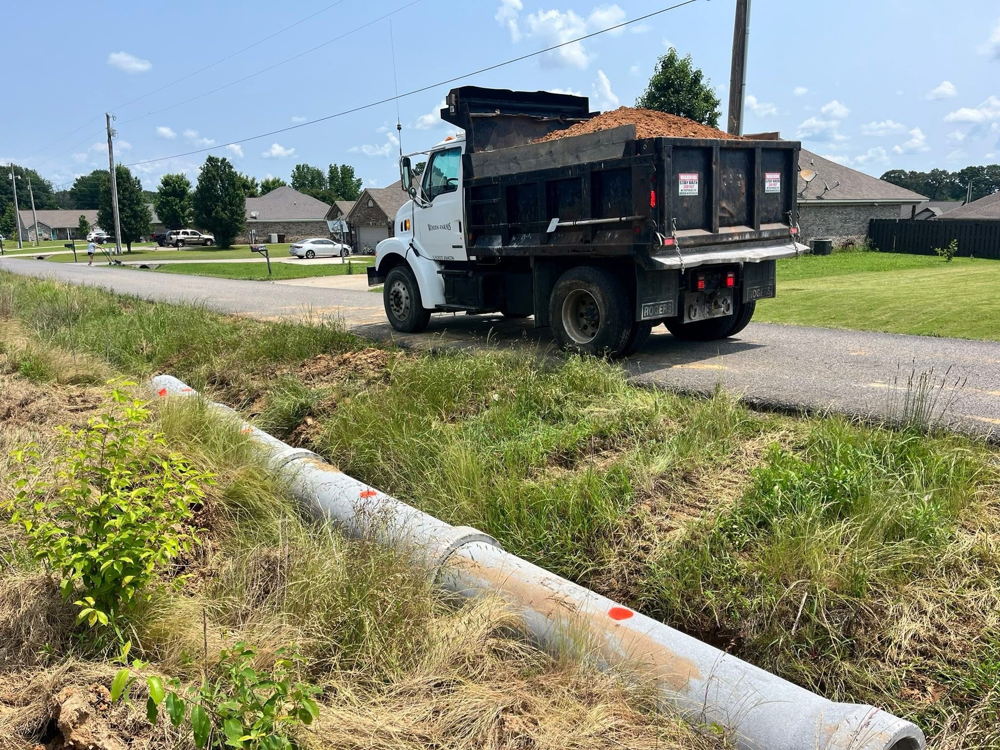 Underground utility project photo