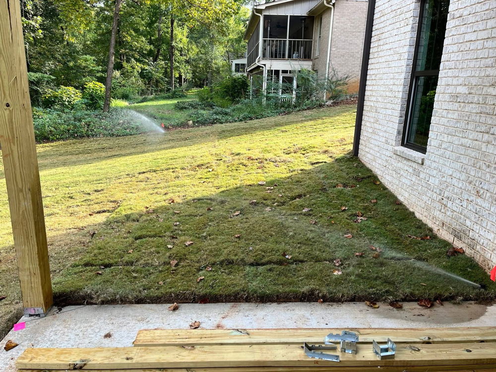 Lawn and landscaping project