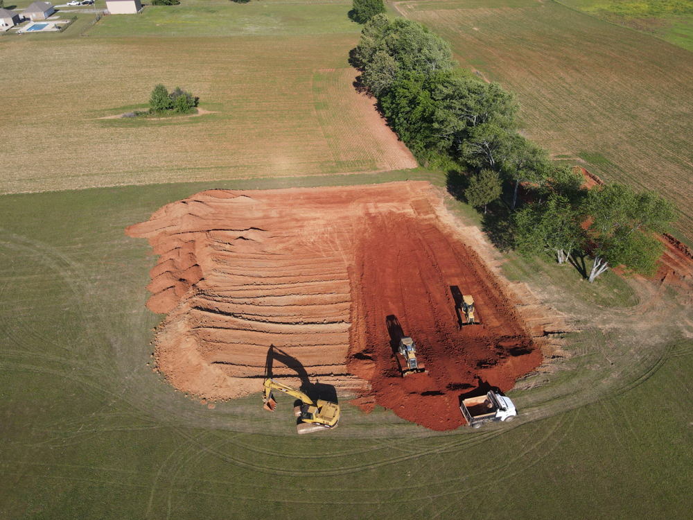 May 2026 half-acre pond construction project - photo 4